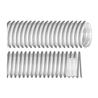 1.0mm壁厚-灰色塑筋加強透明PU軟管  OP